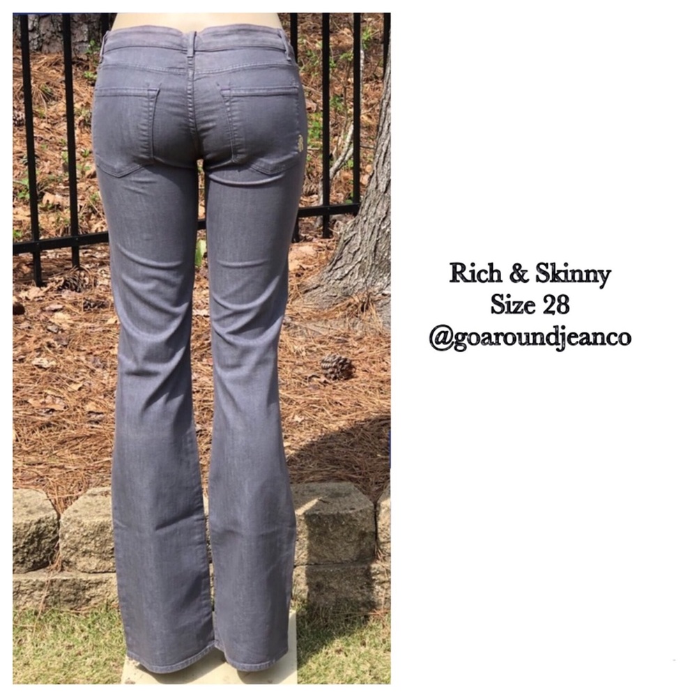 Rich & Skinny Gray Jeans Size 28